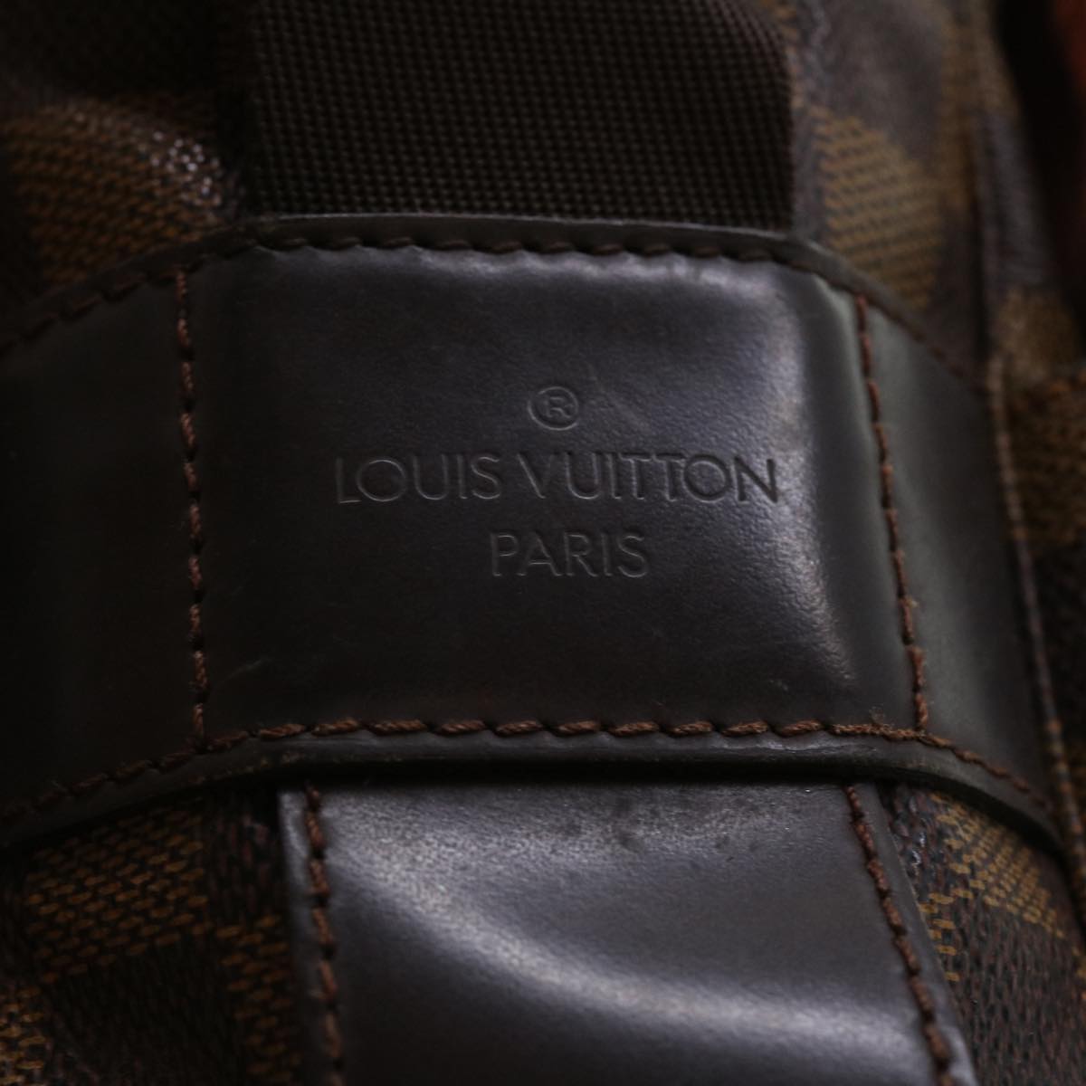 LOUIS VUITTON Damier Ebene Naviglio Shoulder Bag N45255 LV Auth bs4258