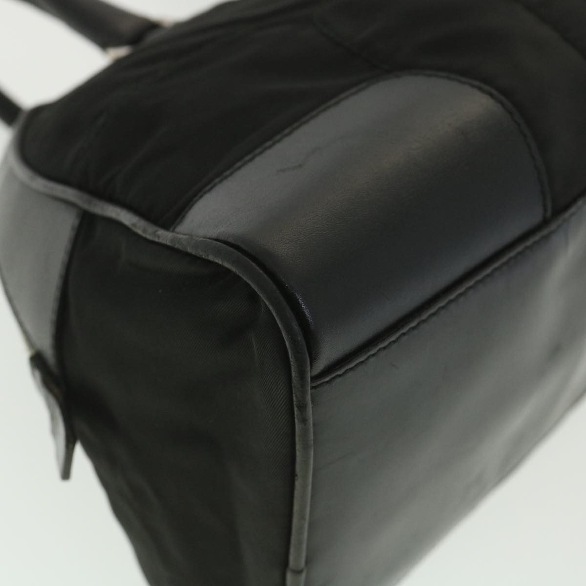 PRADA Hand Bag Nylon Black Auth bs4270