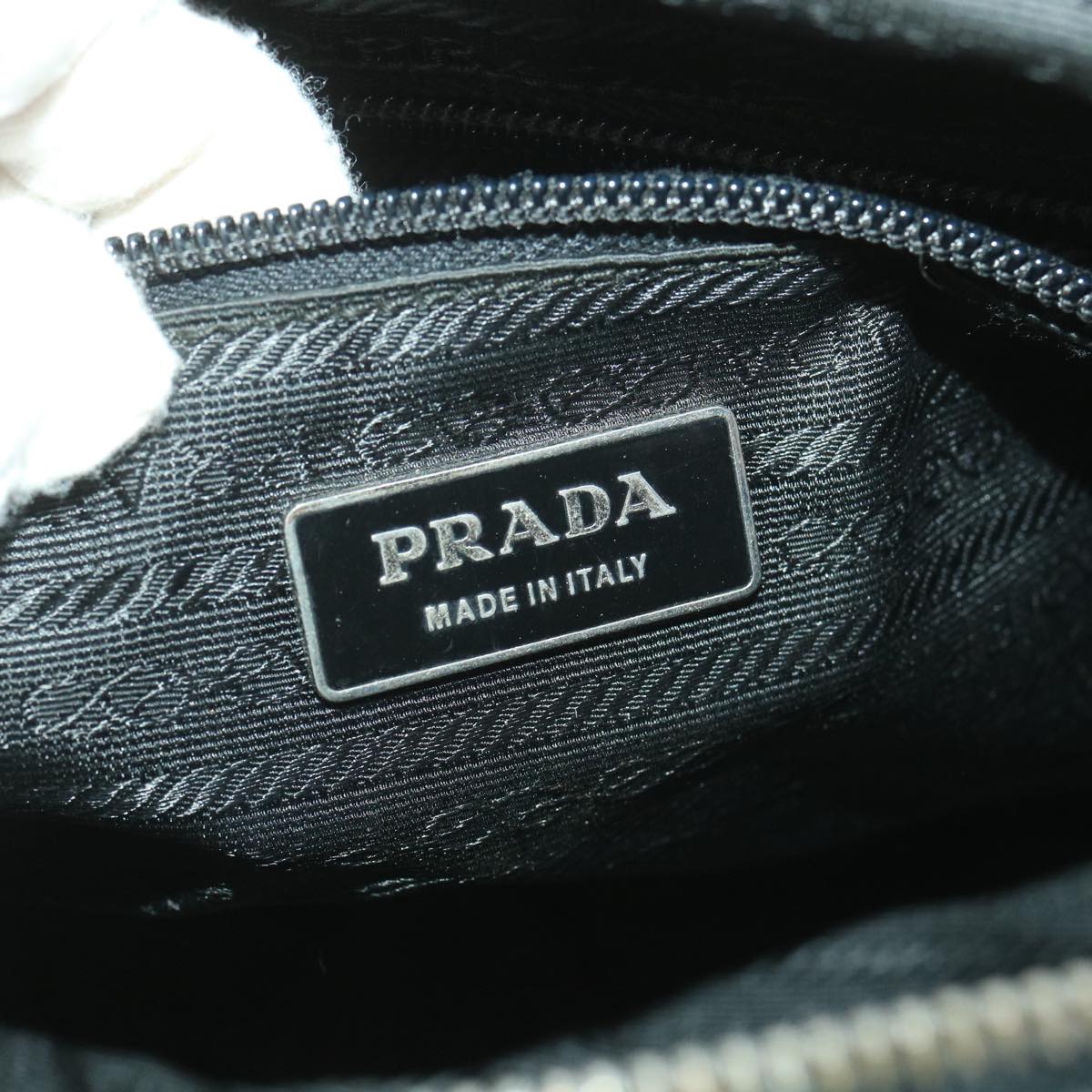 PRADA Hand Bag Nylon Black Auth bs4270