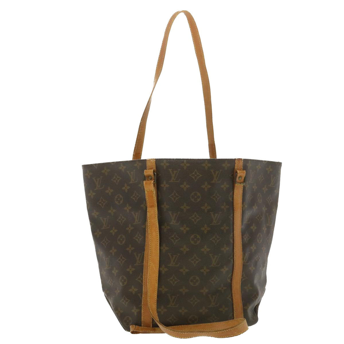 LOUIS VUITTON Monogram Sac Shopping Tote Bag M51108 LV Auth bs4272