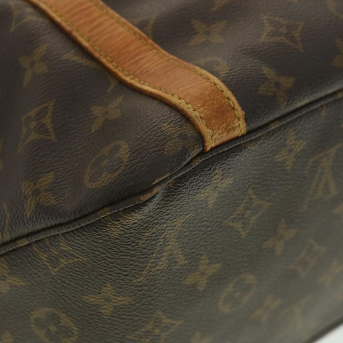 LOUIS VUITTON Monogram Sac Shopping Tote Bag M51108 LV Auth bs4272