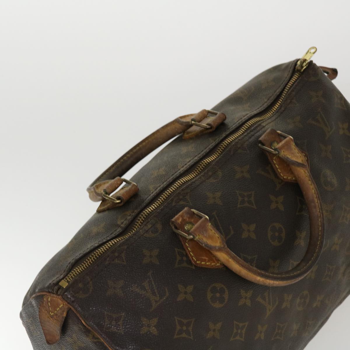 LOUIS VUITTON Monogram Speedy 35 Hand Bag M41524 LV Auth bs4276