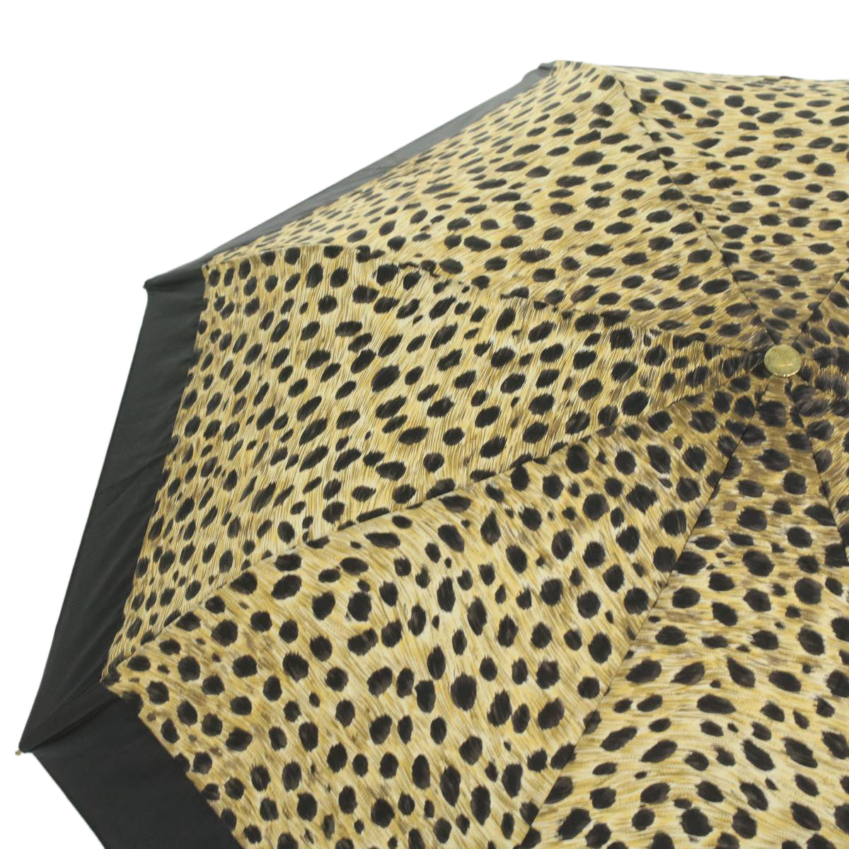 Christian Dior Leopard Umbrella Yellow Auth bs4278