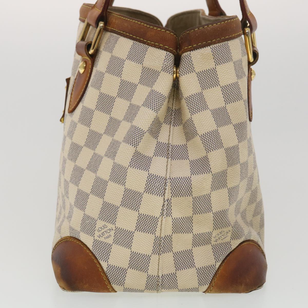 LOUIS VUITTON Damier Azur Hampstead PM Tote Bag N51207 LV Auth bs4292