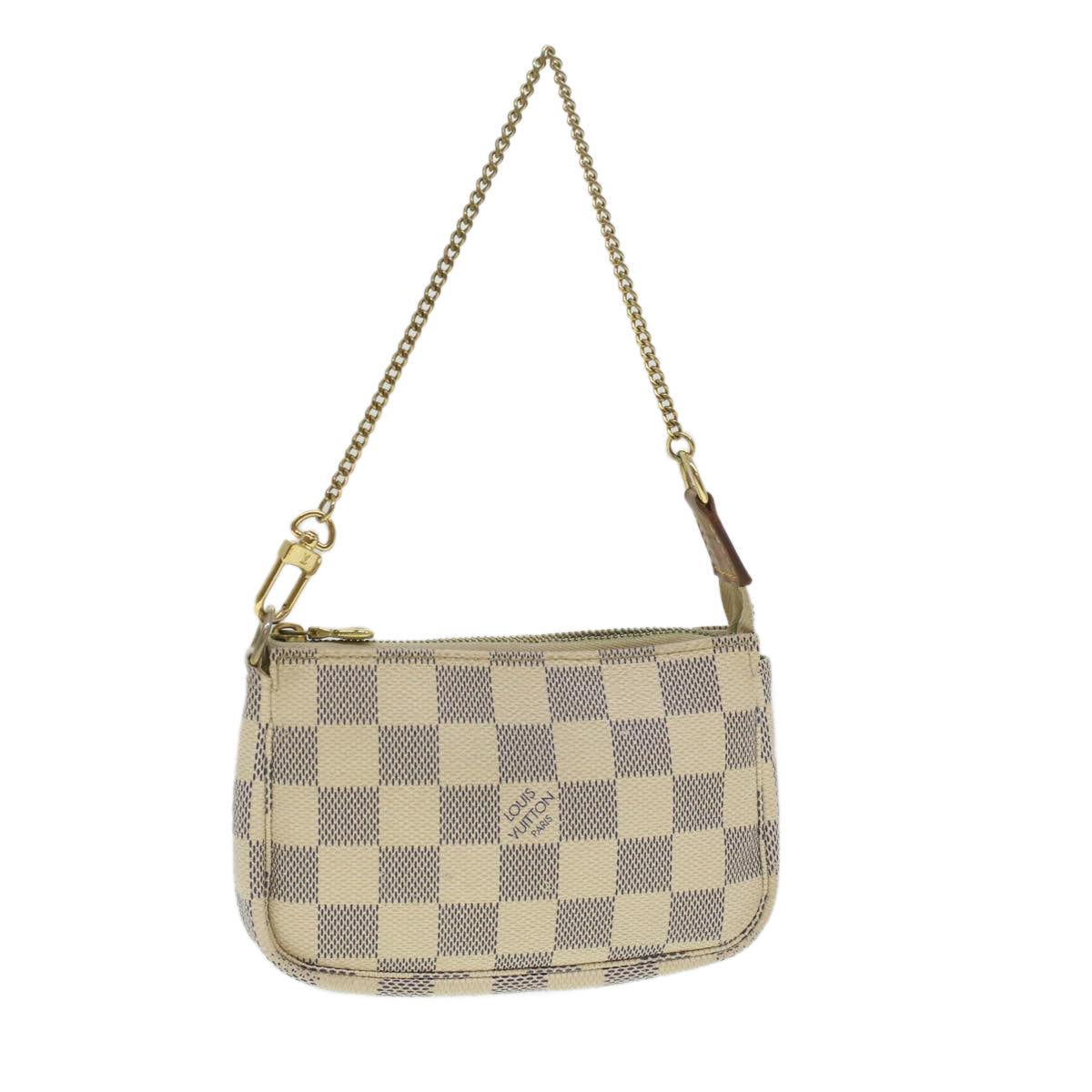 LOUIS VUITTON Damier Azur Mini Pochette Accessoires Pouch N58010 LV Auth bs4295