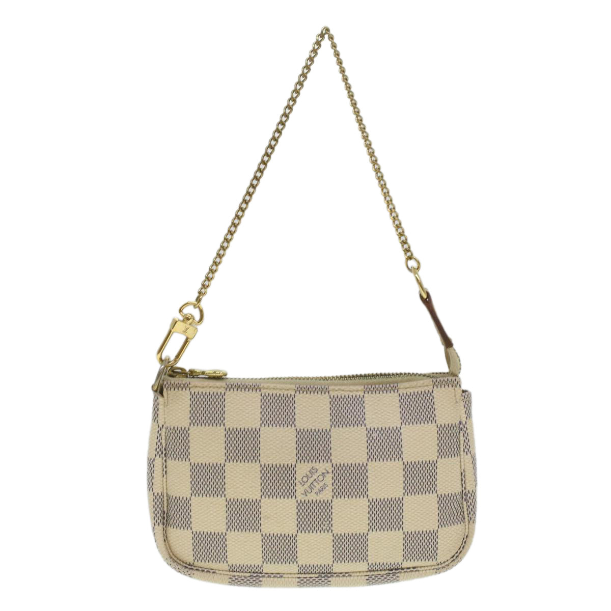 LOUIS VUITTON Damier Azur Mini Pochette Accessoires Pouch N58010 LV Auth bs4295