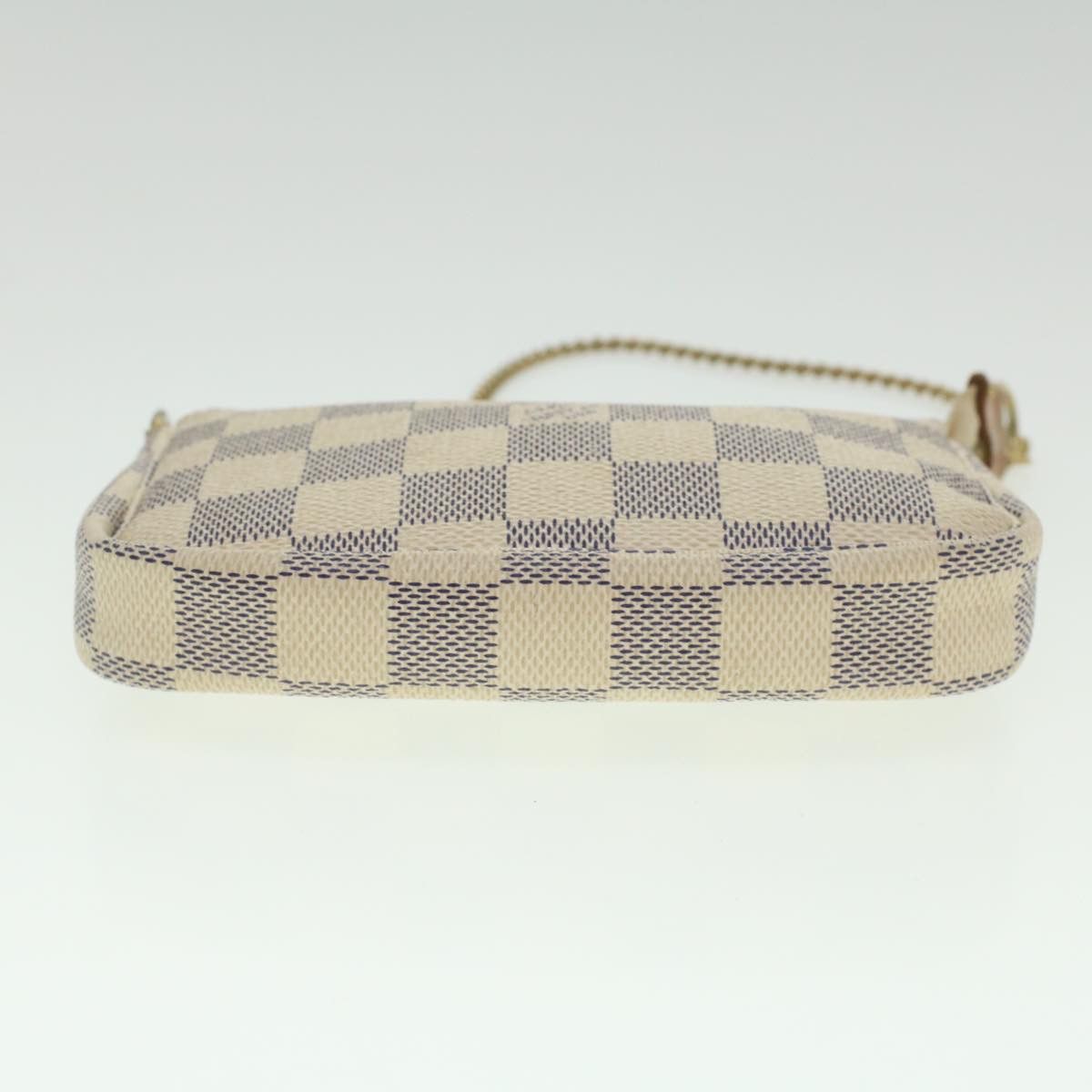 LOUIS VUITTON Damier Azur Mini Pochette Accessoires Pouch N58010 LV Auth bs4295