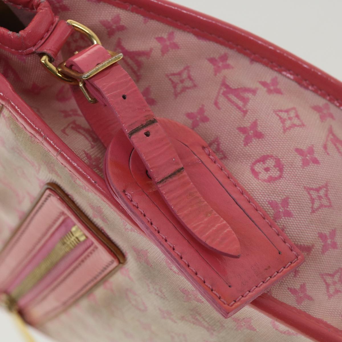 LOUIS VUITTON Monogram Mini Sac Catrain Hand Bag strawberry M92930 Auth bs4316