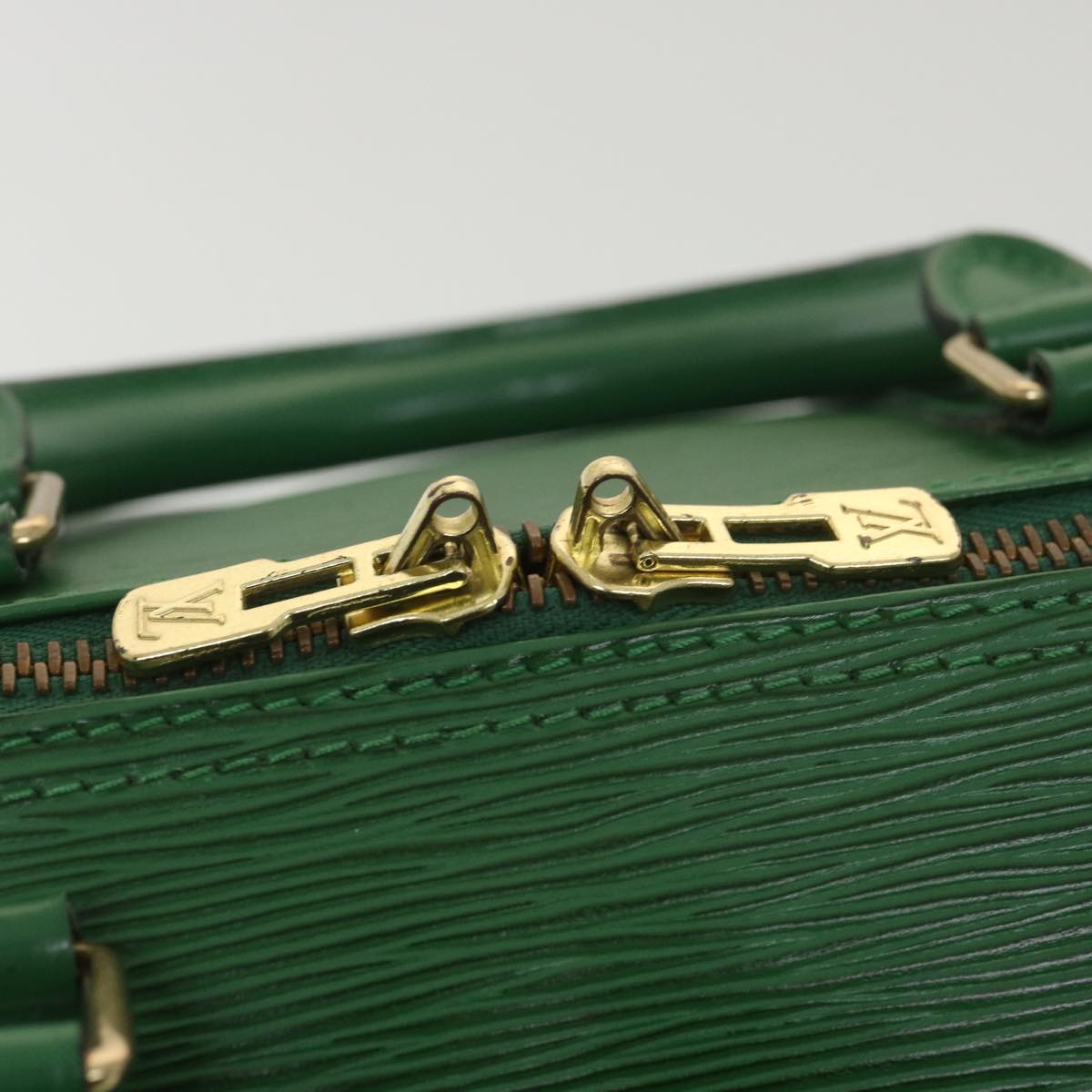 LOUIS VUITTON Epi Keepall 50 Boston Bag Green M42964 LV Auth bs4357