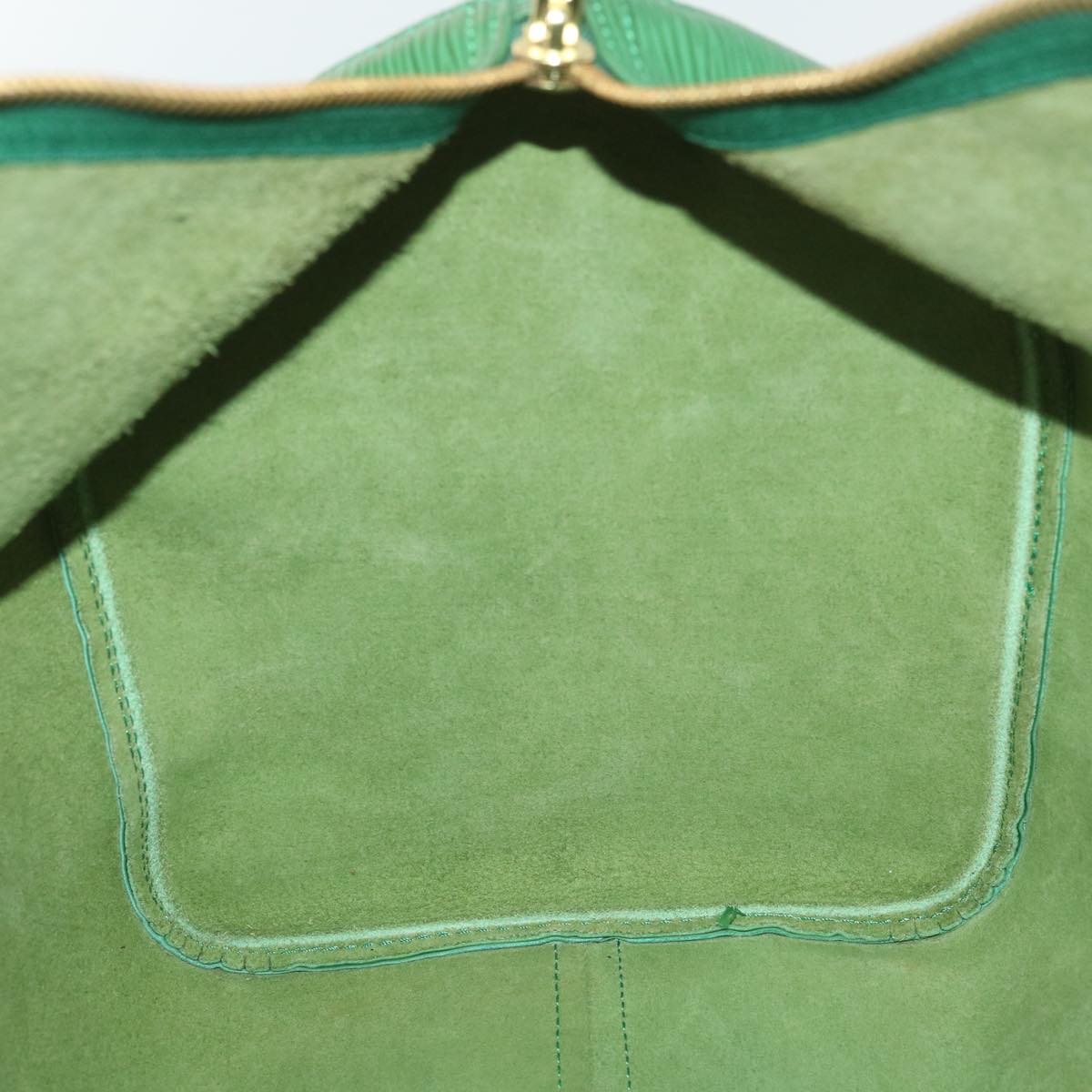 LOUIS VUITTON Epi Keepall 50 Boston Bag Green M42964 LV Auth bs4357