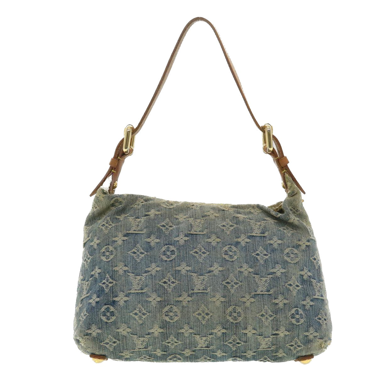 LOUIS VUITTON Monogram Denim Buggy PM Shoulder Bag Blue M95049 LV Auth bs4365 - 0