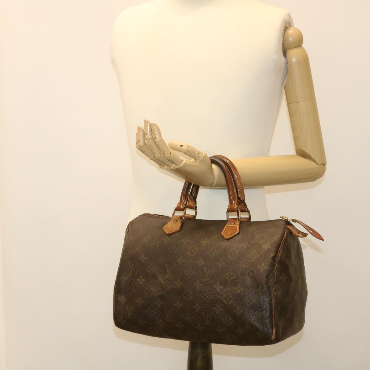 LOUIS VUITTON Monogram Speedy 30 Hand Bag M41526 LV Auth bs4385