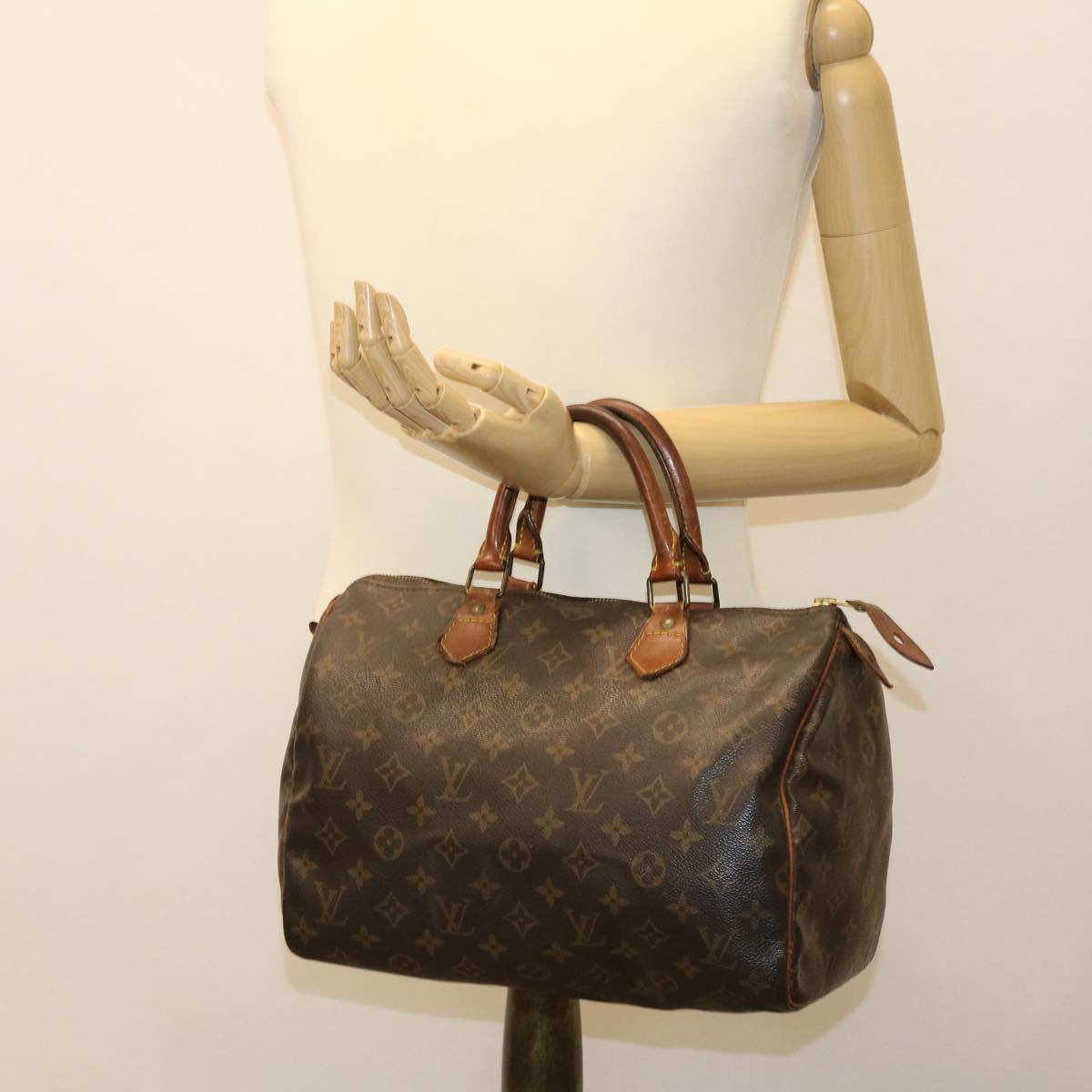 LOUIS VUITTON Monogram Speedy 30 Hand Bag M41526 LV Auth bs4386