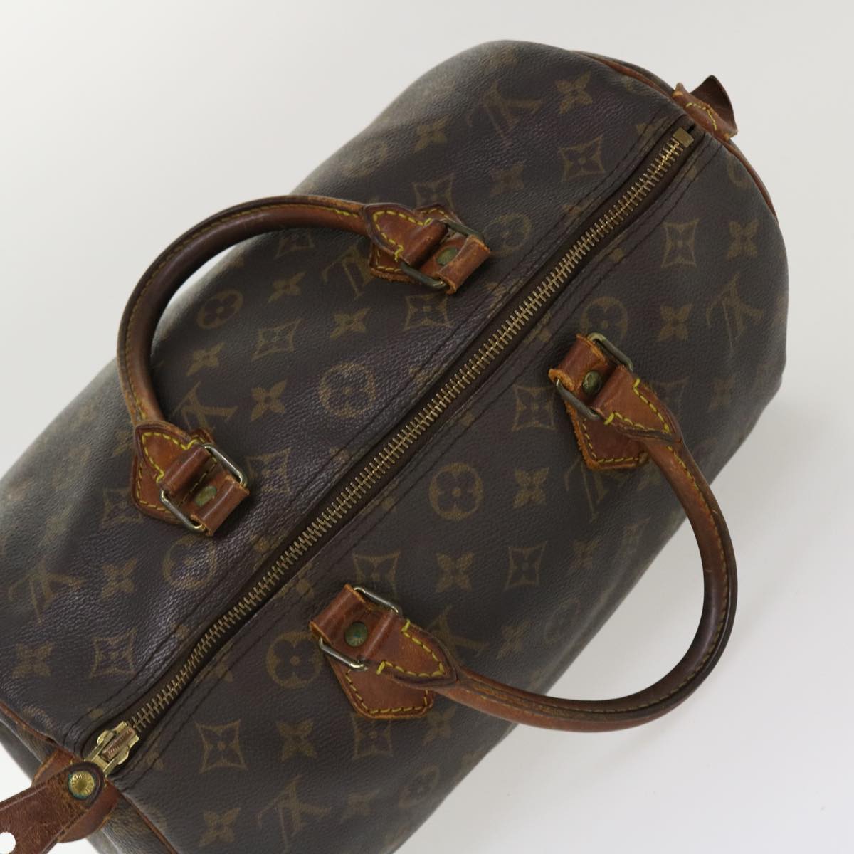 LOUIS VUITTON Monogram Speedy 30 Hand Bag M41526 LV Auth bs4386