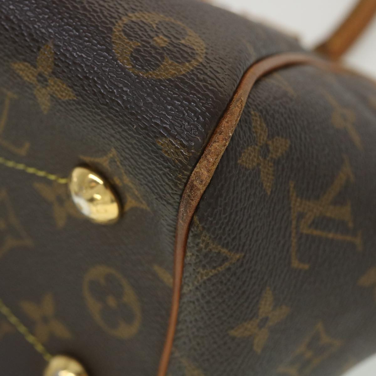 LOUIS VUITTON Monogram Tivoli PM Hand Bag M40143 LV Auth bs4390