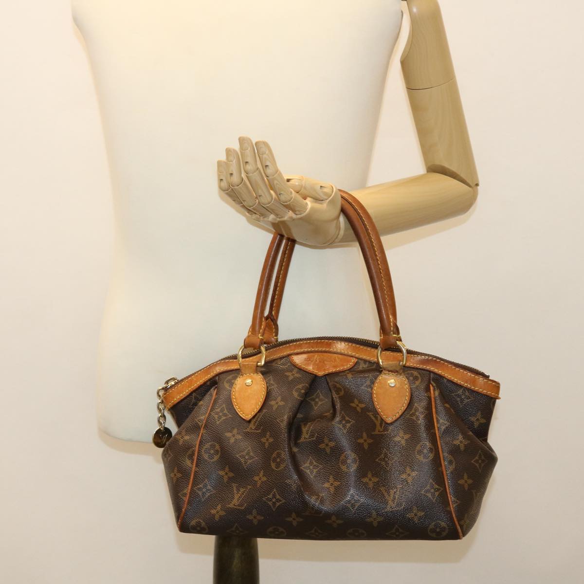 LOUIS VUITTON Monogram Tivoli PM Hand Bag M40143 LV Auth bs4390