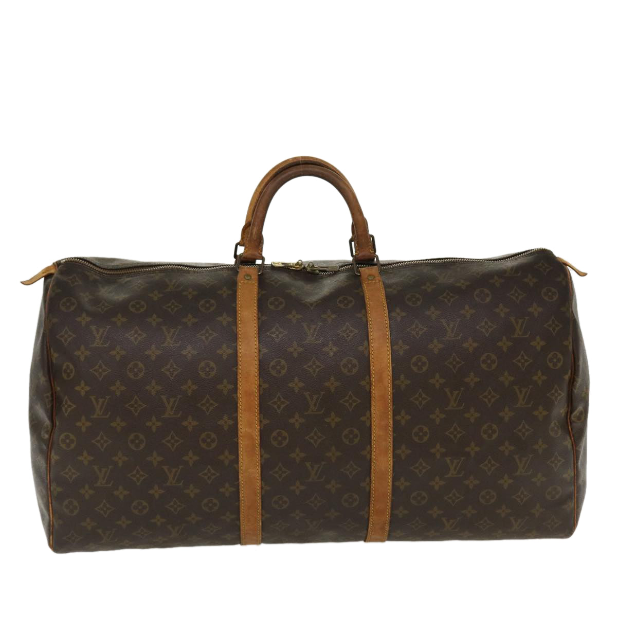 LOUIS VUITTON Monogram Keepall 60 Boston Bag M41422 LV Auth bs4392