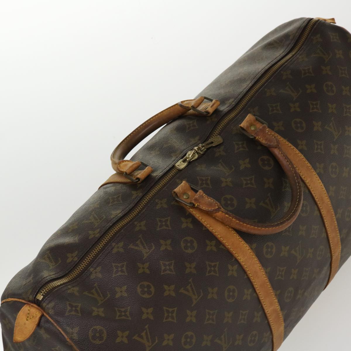 LOUIS VUITTON Monogram Keepall 60 Boston Bag M41422 LV Auth bs4392