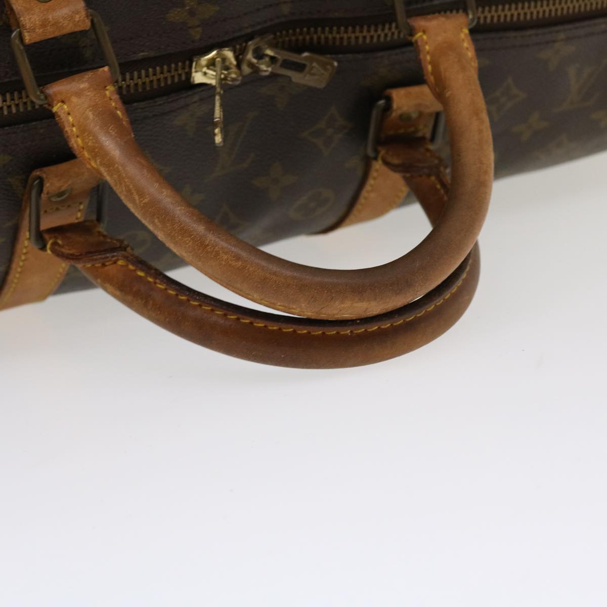 LOUIS VUITTON Monogram Keepall 60 Boston Bag M41422 LV Auth bs4392