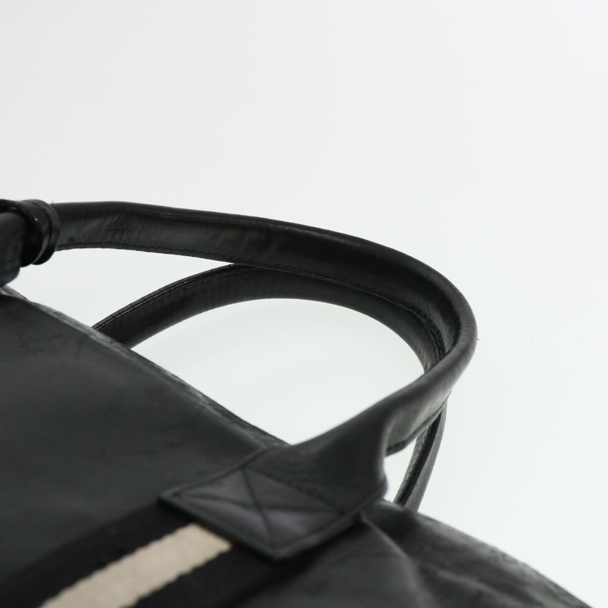 BALLY Business Bag Calfskin Black Auth bs4398