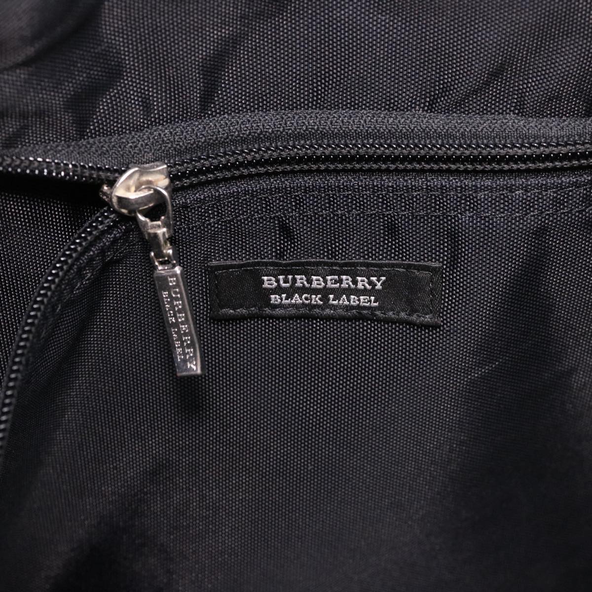 BURBERRY Nova Check Business Bag Nylon Black Auth bs4402