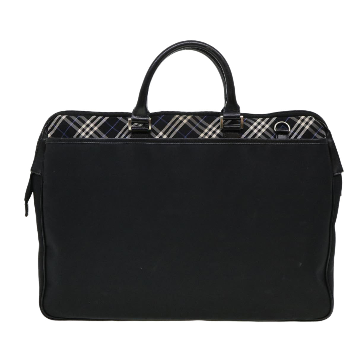 BURBERRY Nova Check Business Bag Nylon Black Auth bs4402