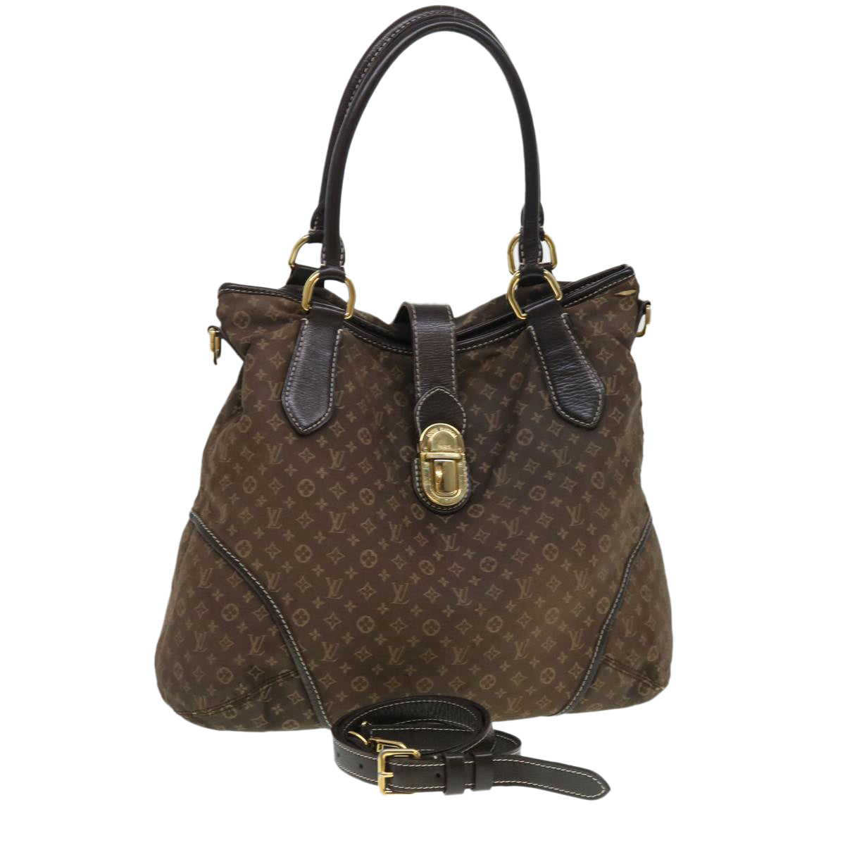 LOUIS VUITTON Monogram Idylle Elegy Hand Bag 2way Brown M56696 LV Auth bs4418