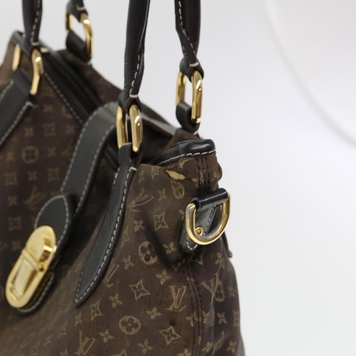 LOUIS VUITTON Monogram Idylle Elegy Hand Bag 2way Brown M56696 LV Auth bs4418