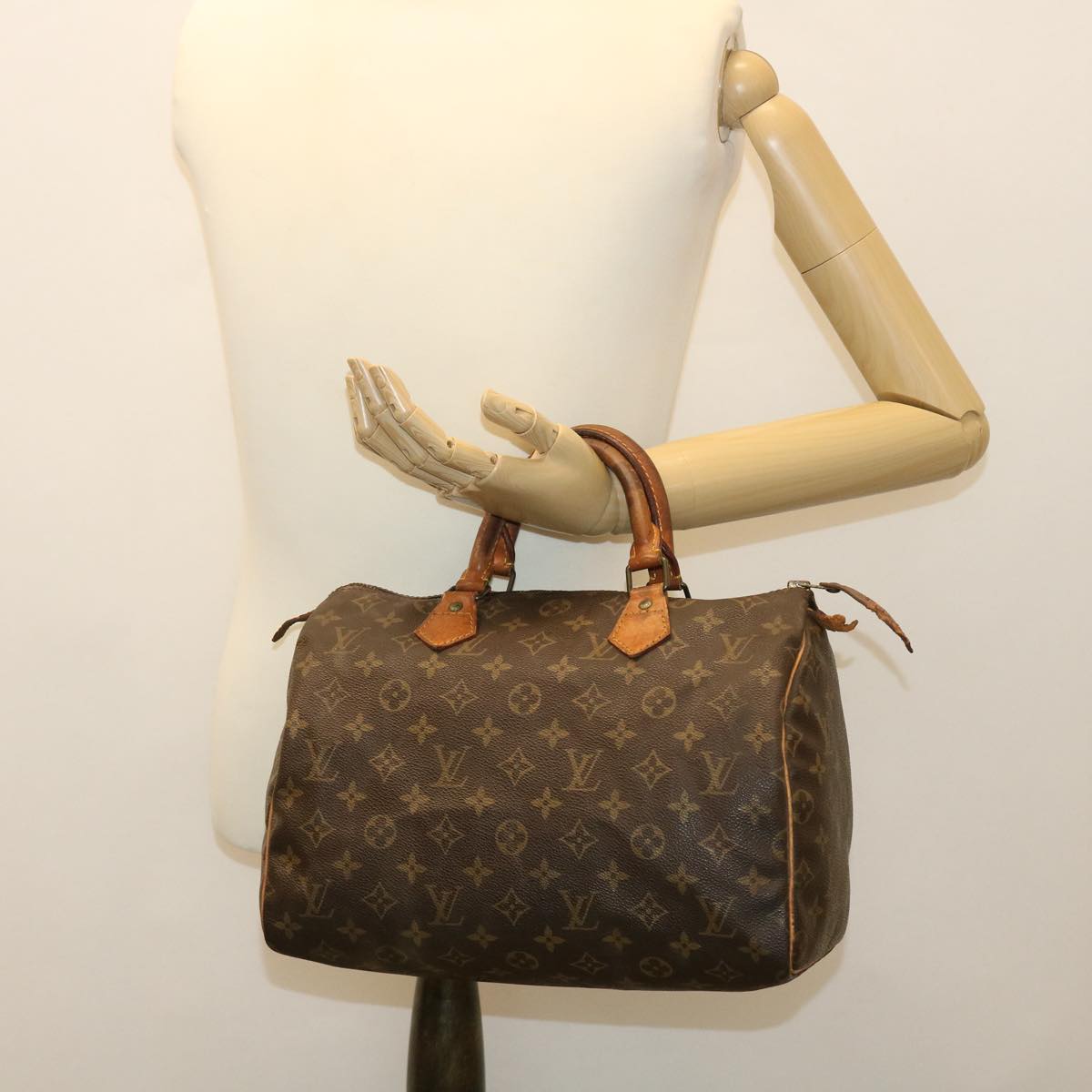 LOUIS VUITTON Monogram Speedy 30 Hand Bag M41526 LV Auth bs4458