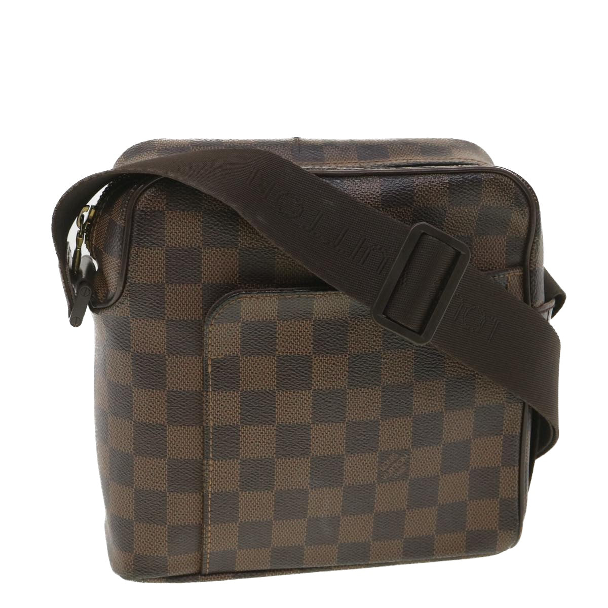 LOUIS VUITTON Damier Ebene Olaf PM Shoulder Bag N41442 LV Auth bs4461