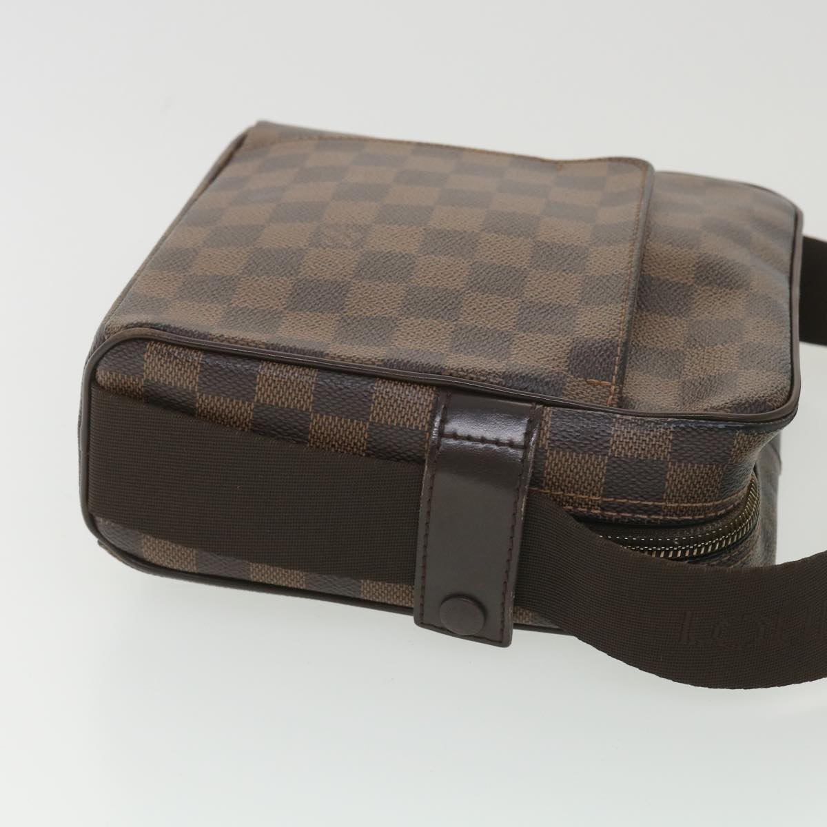 LOUIS VUITTON Damier Ebene Olaf PM Shoulder Bag N41442 LV Auth bs4461