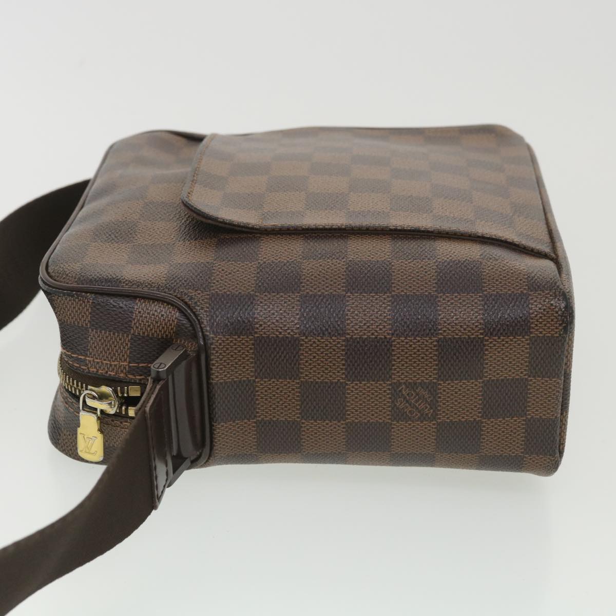 LOUIS VUITTON Damier Ebene Olaf PM Shoulder Bag N41442 LV Auth bs4461