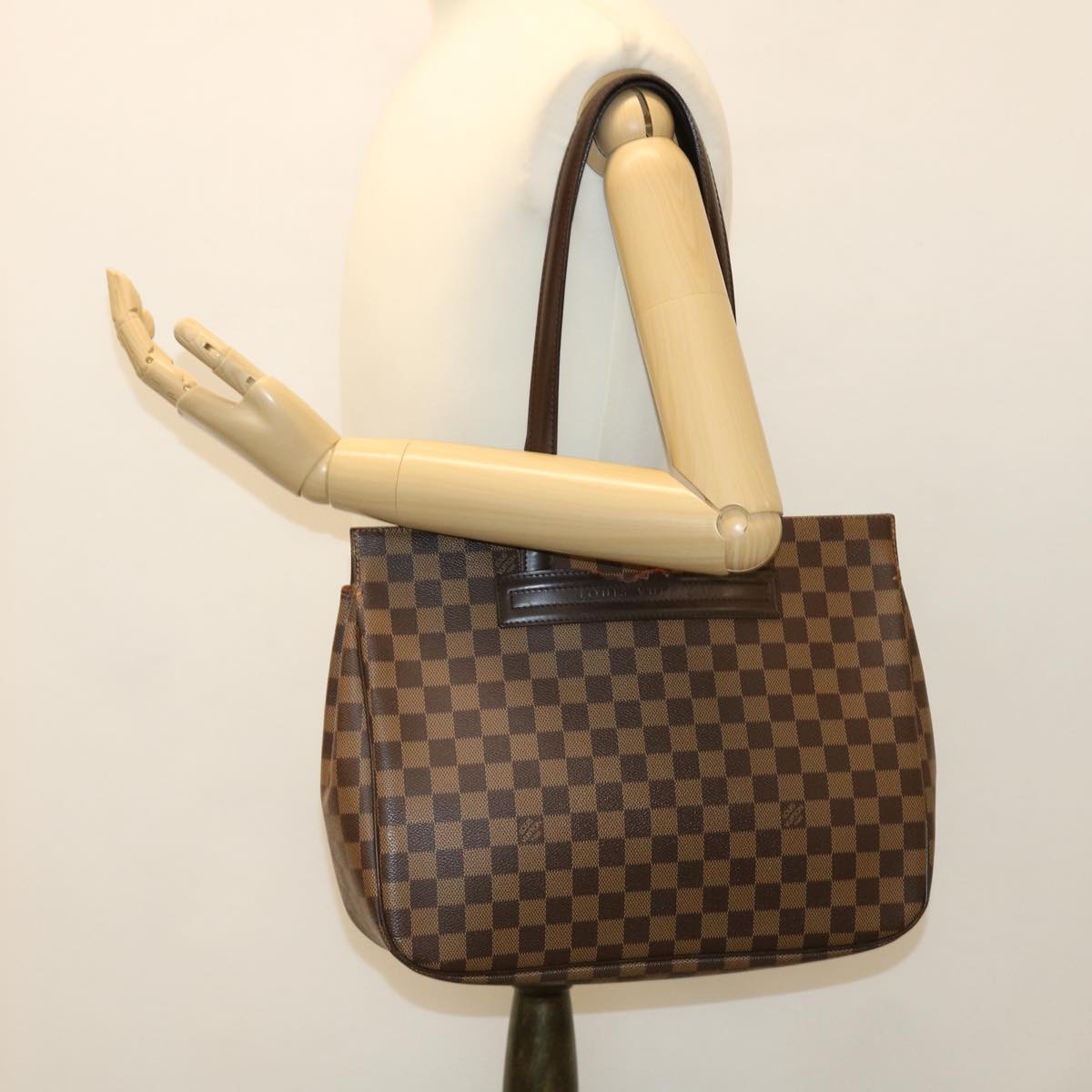 LOUIS VUITTON Damier Ebene Parioli PM Tote Bag N51123 LV Auth bs4464