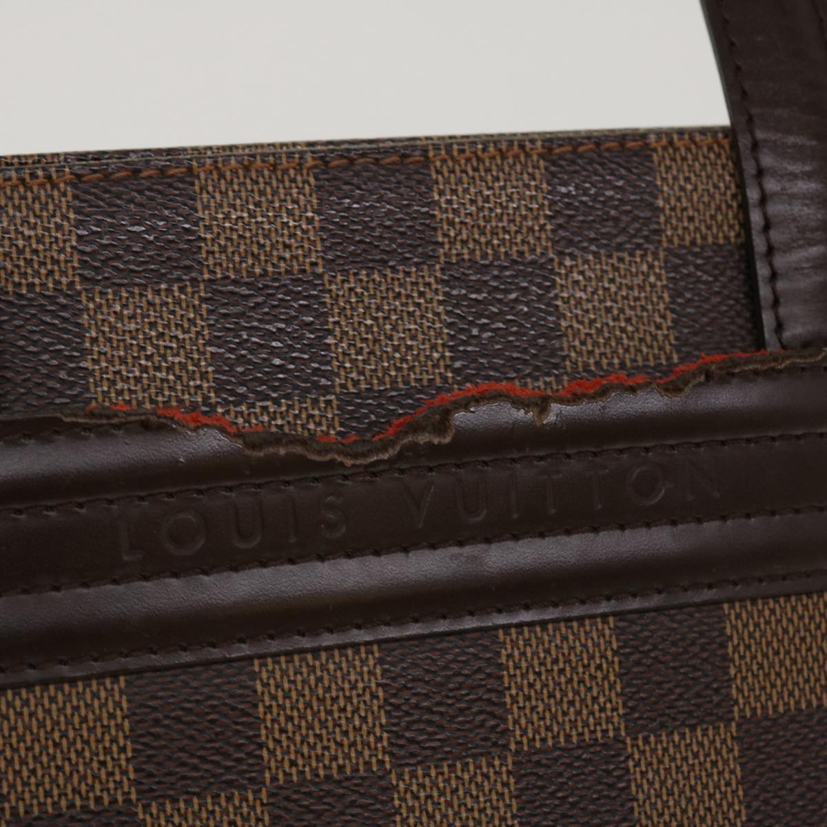 LOUIS VUITTON Damier Ebene Parioli PM Tote Bag N51123 LV Auth bs4464