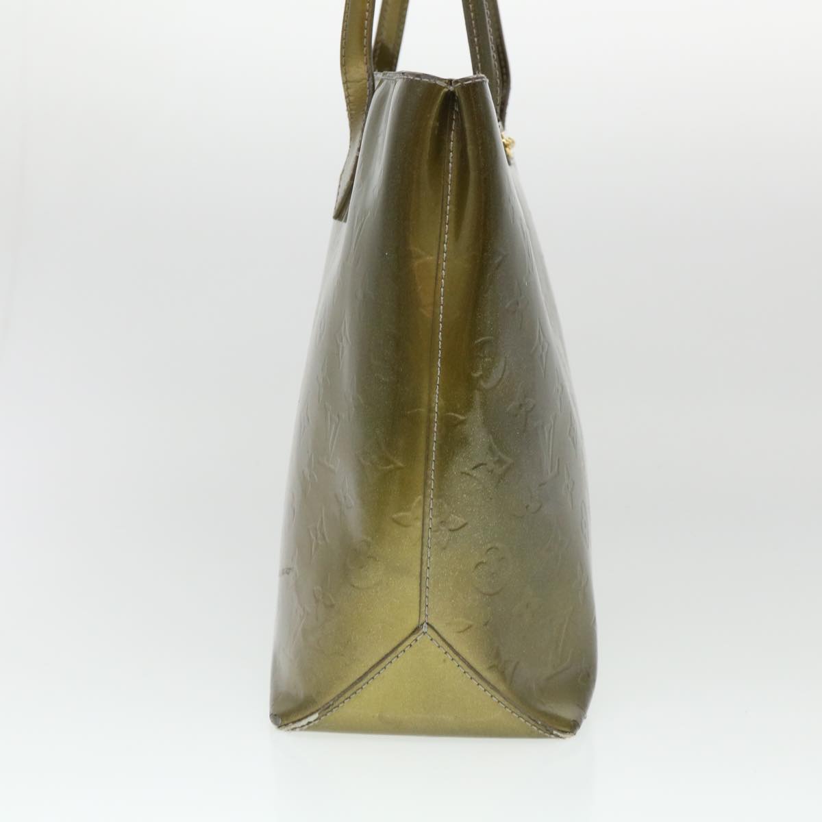 LOUIS VUITTON Monogram Vernis Wilshire GM Tote Bag Gris Art Deco LV Auth bs4469