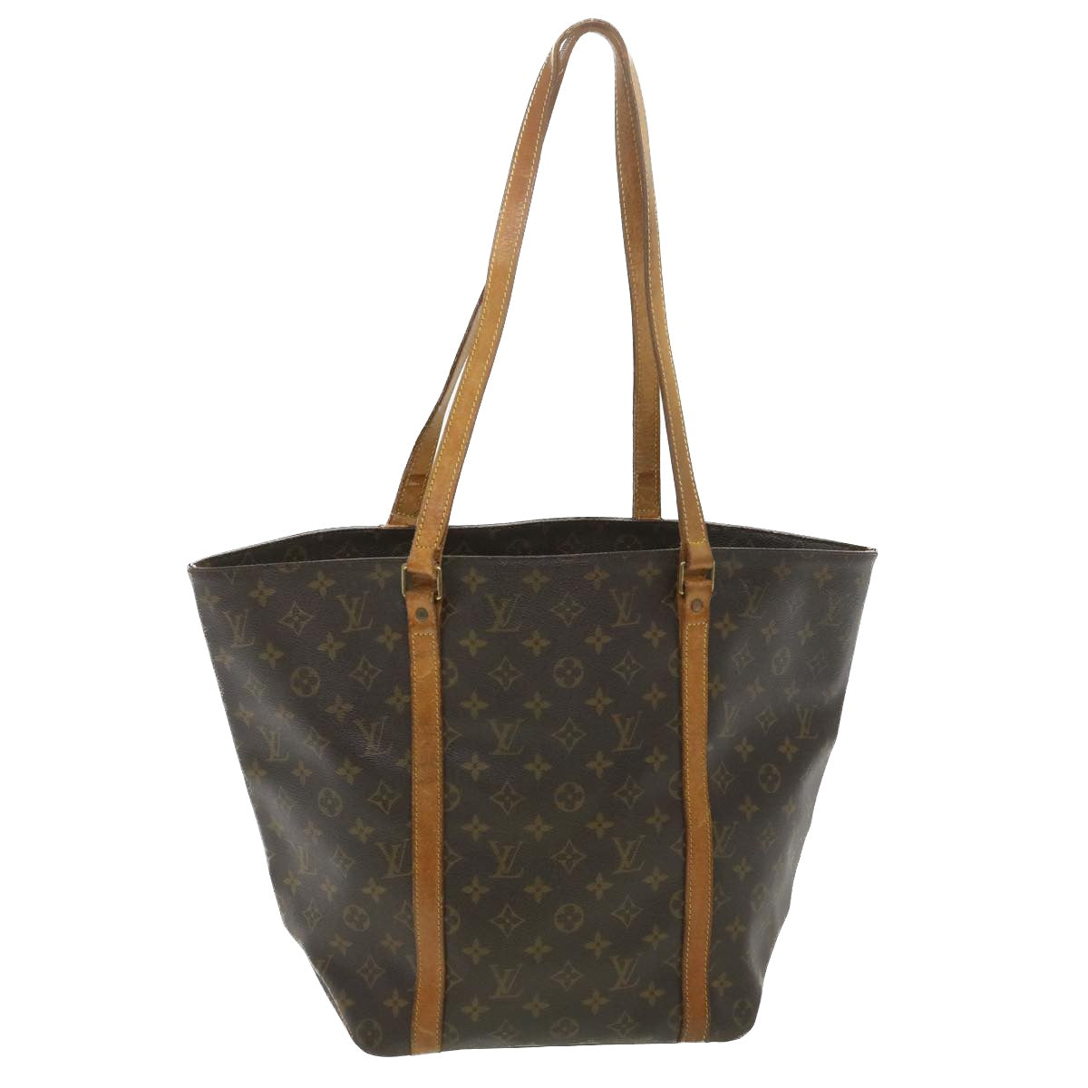 LOUIS VUITTON Monogram Sac Shopping Tote Bag M51108 LV Auth bs4471