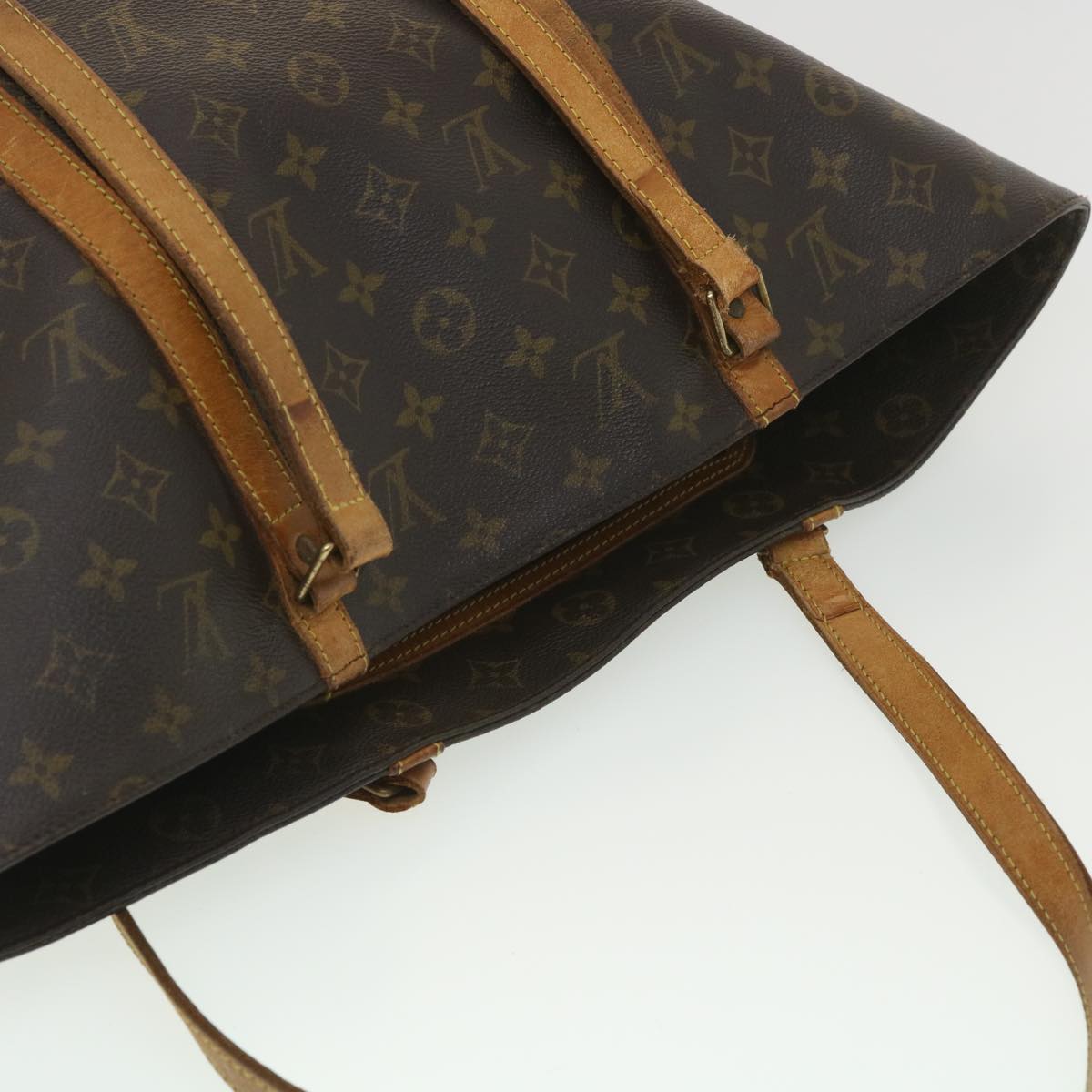 LOUIS VUITTON Monogram Sac Shopping Tote Bag M51108 LV Auth bs4471