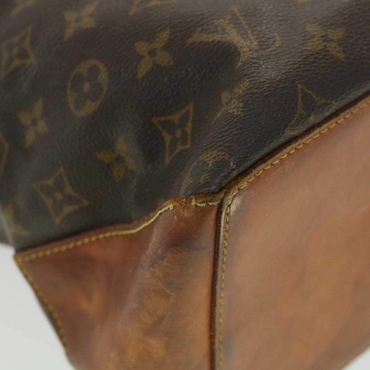 LOUIS VUITTON Monogram Cabas Mezzo Tote Bag M51151 LV Auth bs4475