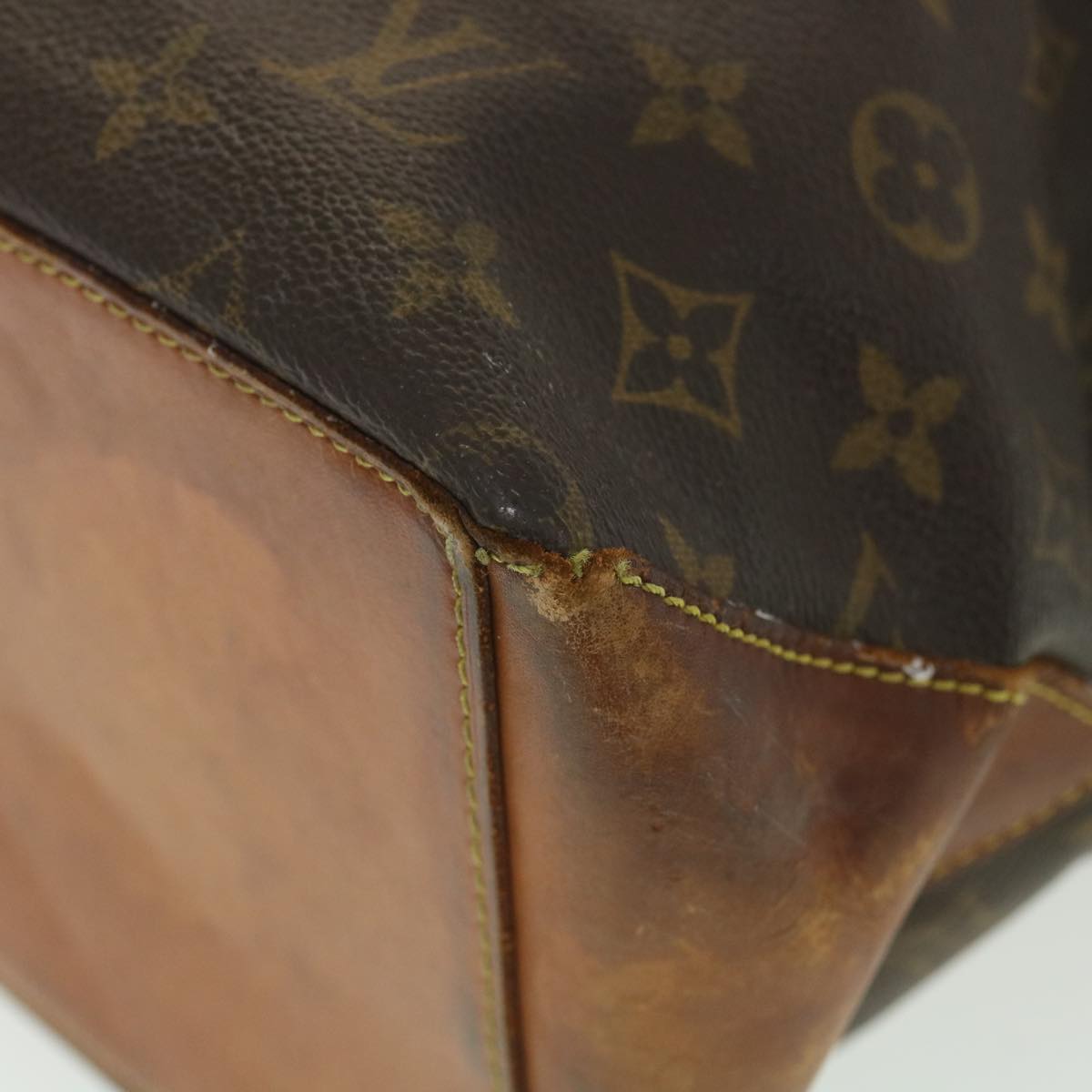 LOUIS VUITTON Monogram Cabas Mezzo Tote Bag M51151 LV Auth bs4475