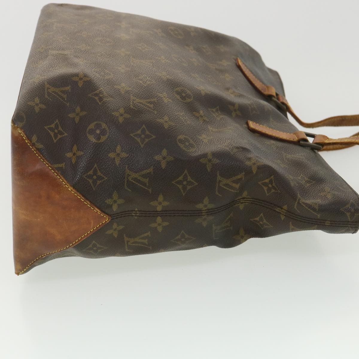 LOUIS VUITTON Monogram Cabas Mezzo Tote Bag M51151 LV Auth bs4475