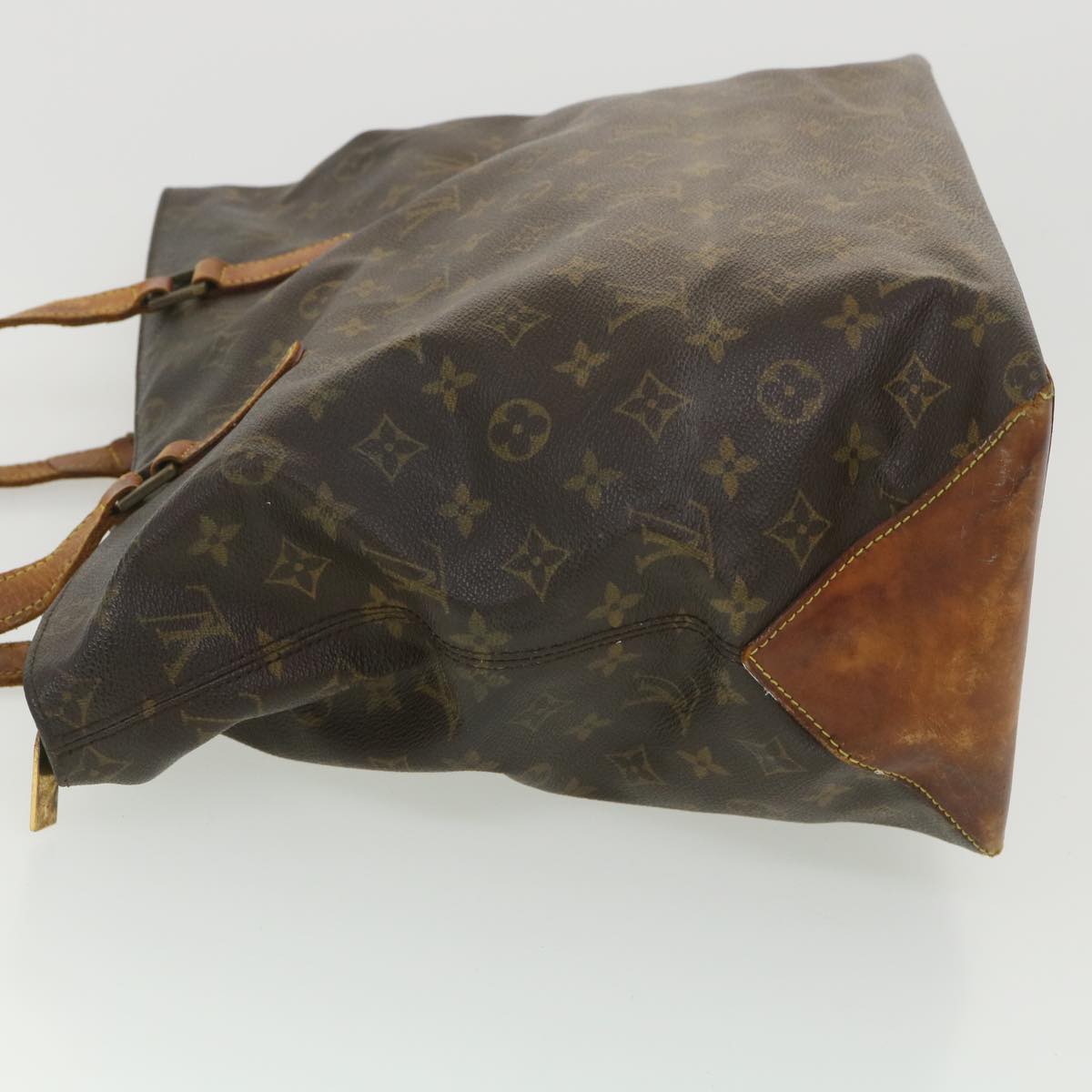 LOUIS VUITTON Monogram Cabas Mezzo Tote Bag M51151 LV Auth bs4475