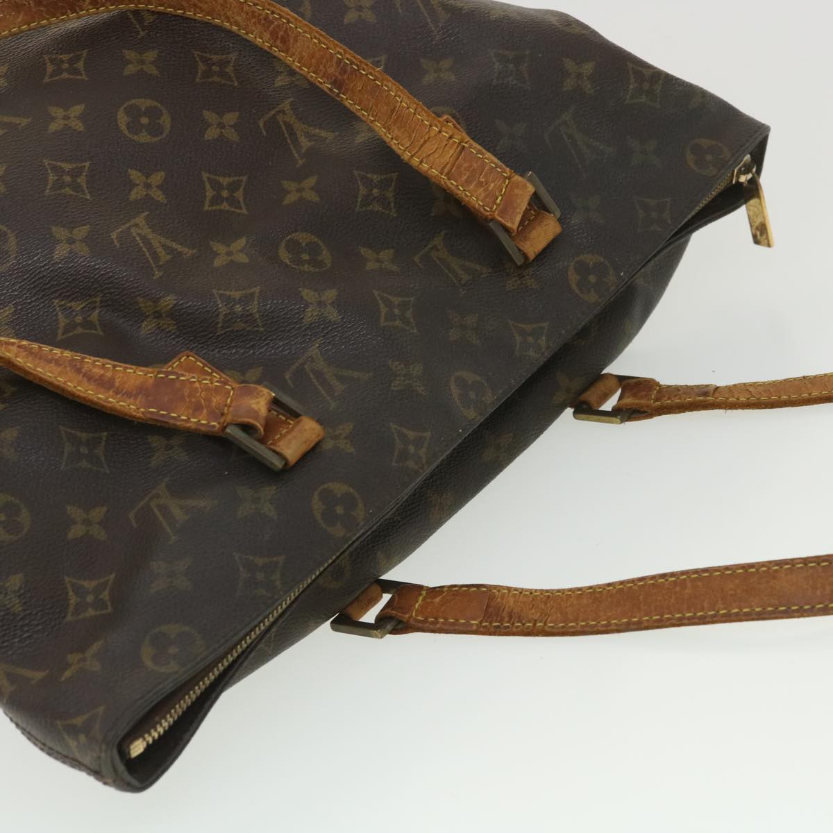 LOUIS VUITTON Monogram Cabas Mezzo Tote Bag M51151 LV Auth bs4475