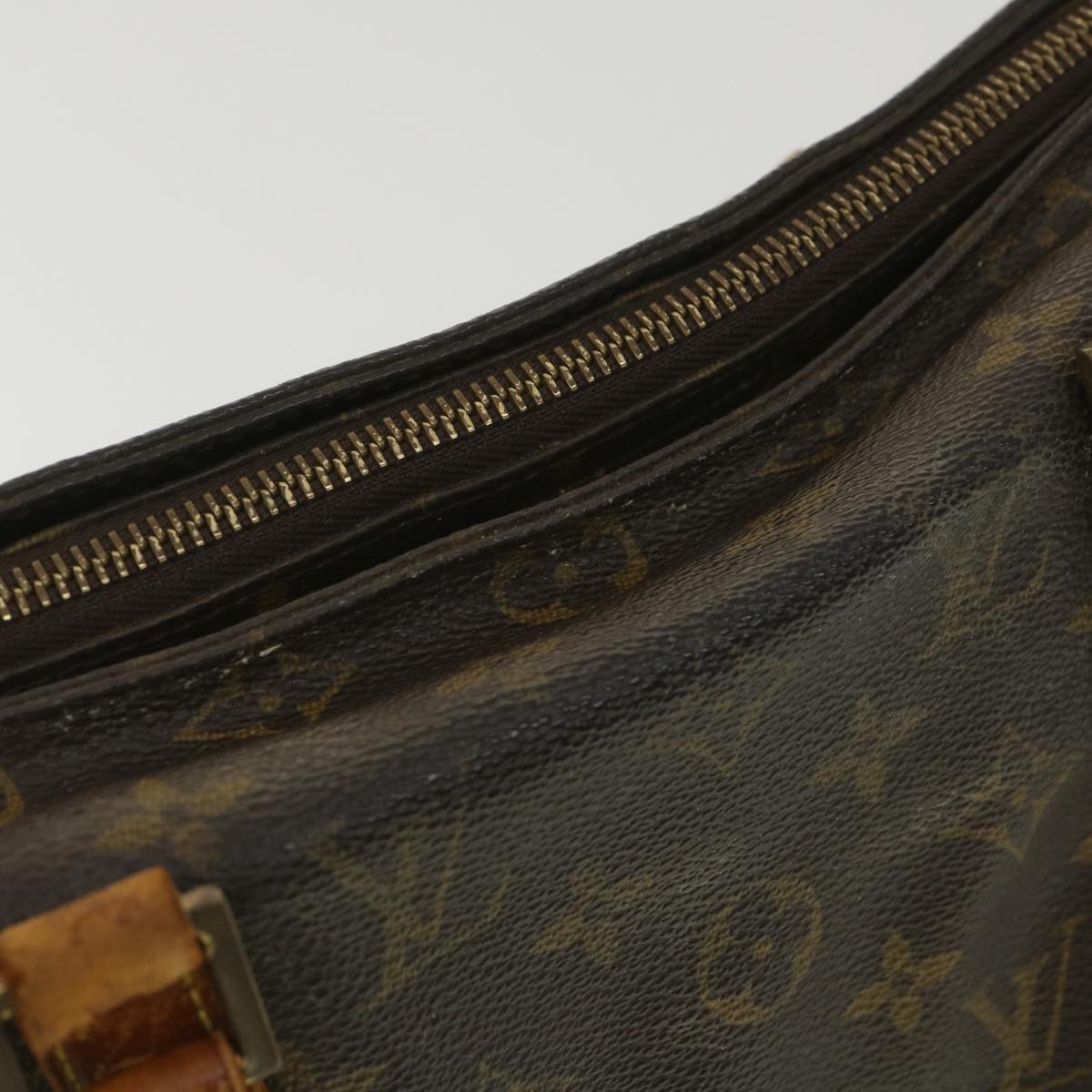 LOUIS VUITTON Monogram Cabas Mezzo Tote Bag M51151 LV Auth bs4475