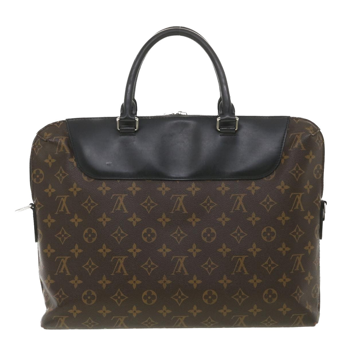 LOUIS VUITTON Macassar Porte Documents Jour Business Bag Black M54019 LV bs4476