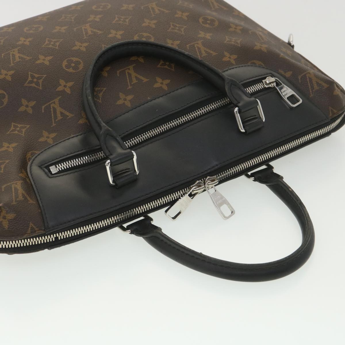 LOUIS VUITTON Macassar Porte Documents Jour Business Bag Black M54019 LV bs4476