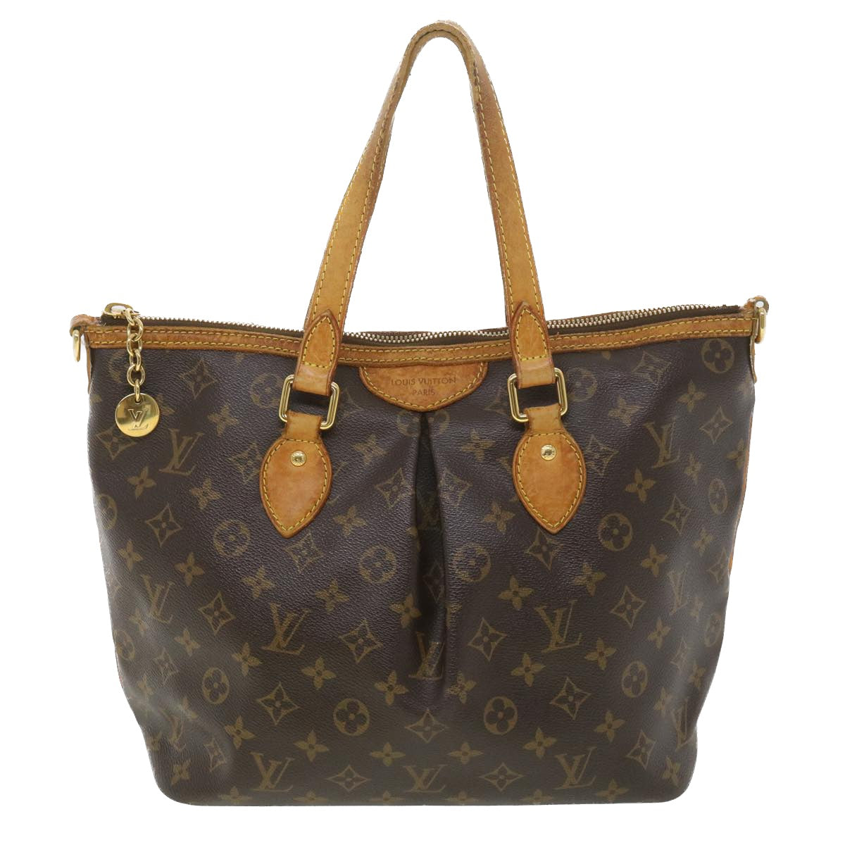 LOUIS VUITTON Monogram Palermo PM Tote Bag M40145 LV Auth bs4478