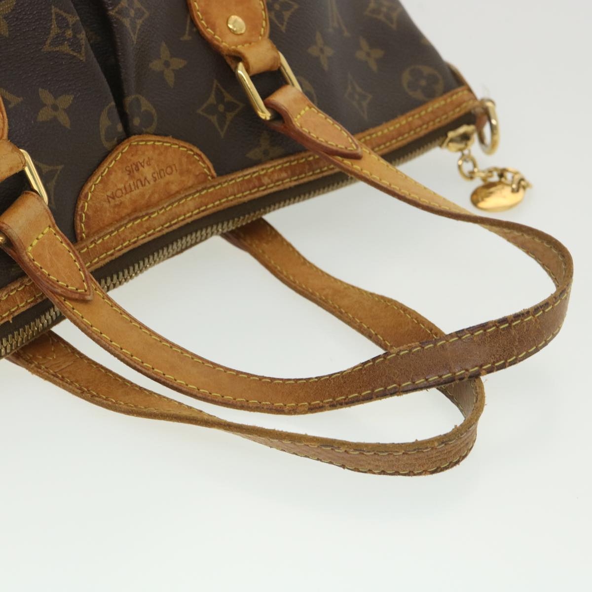 LOUIS VUITTON Monogram Palermo PM Tote Bag M40145 LV Auth bs4478