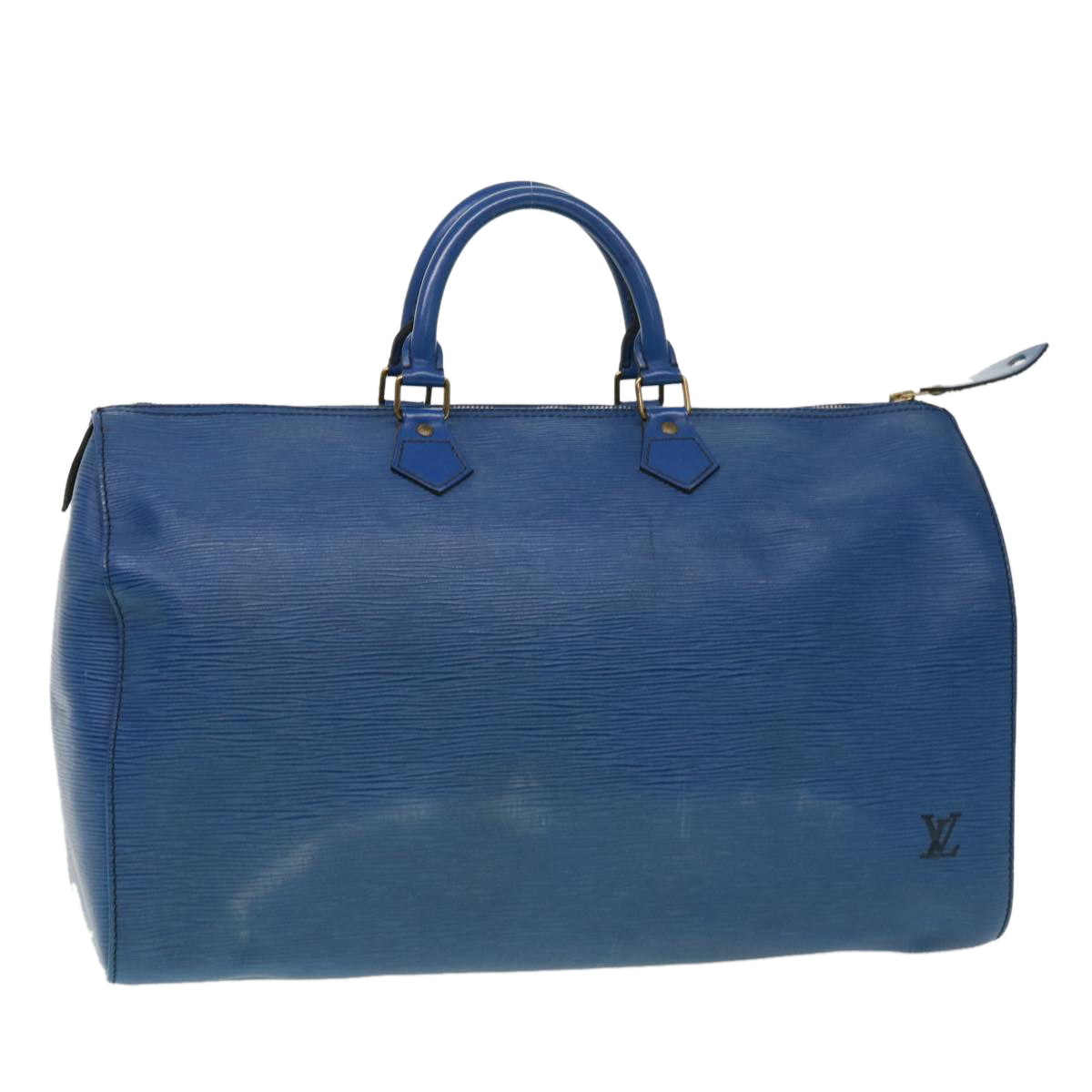 LOUIS VUITTON Epi Speedy 40 Hand Bag Toledo Blue M42985 LV Auth bs4497