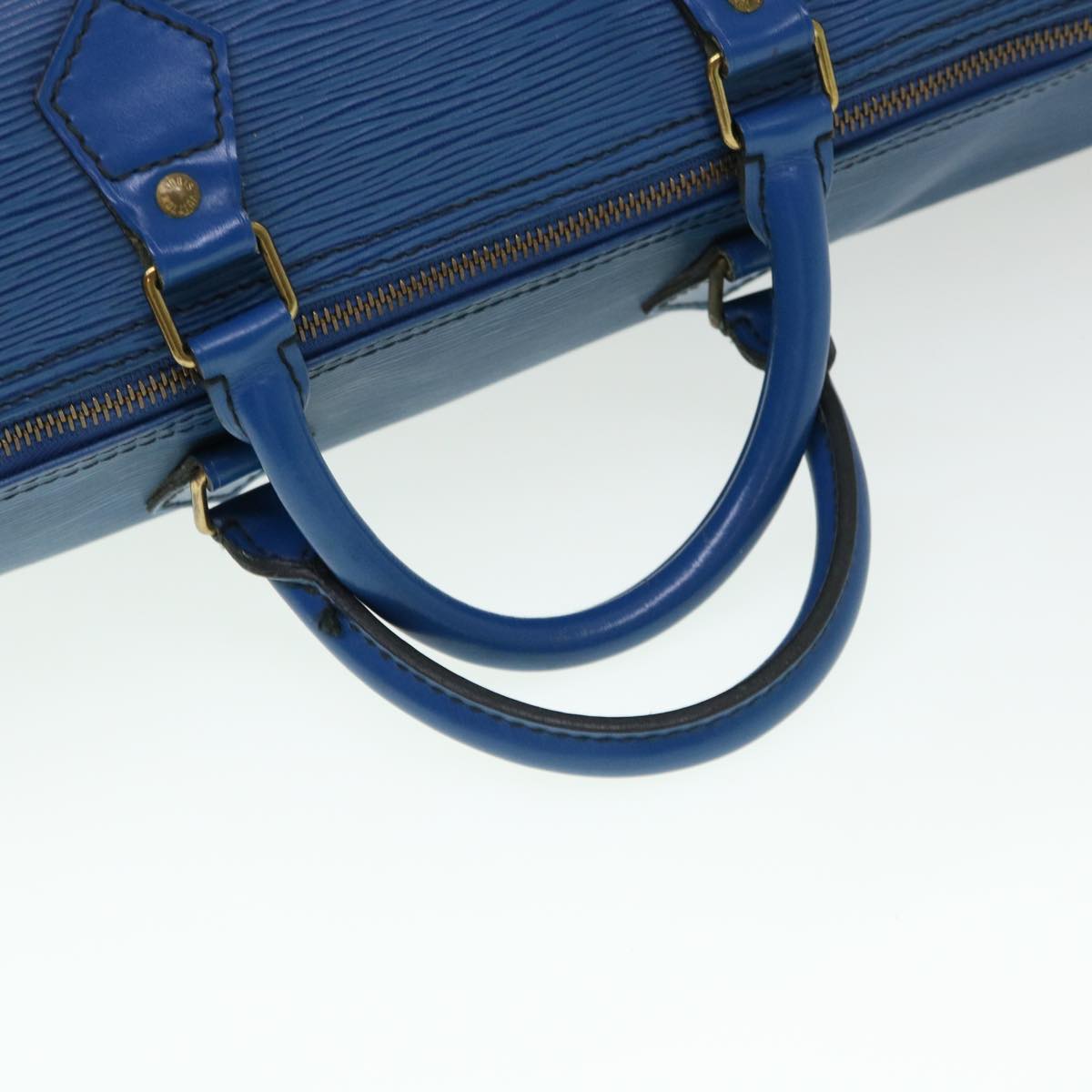 LOUIS VUITTON Epi Speedy 40 Hand Bag Toledo Blue M42985 LV Auth bs4497