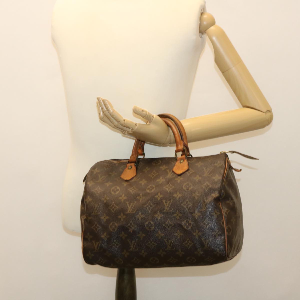 LOUIS VUITTON Monogram Speedy 30 Hand Bag M41526 LV Auth bs4502